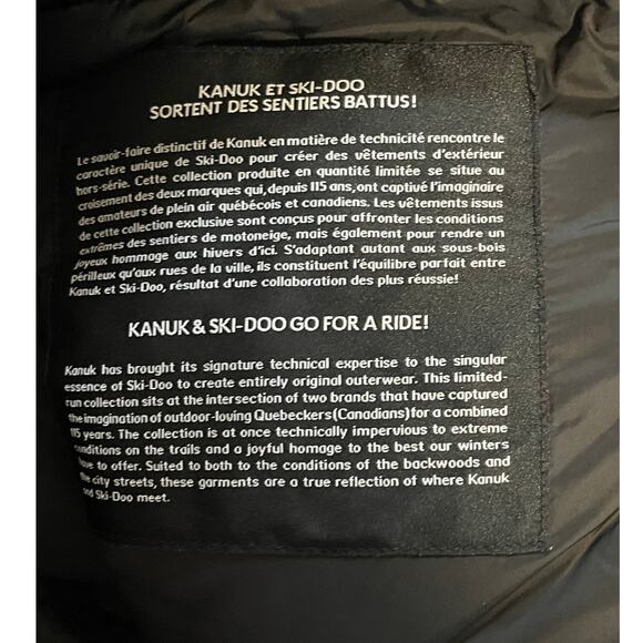 Ski-Doo Mens NWT Size XL Acer x KANUK Insulated Snowmobile Jacket Black Purple - Picture 9 of 9